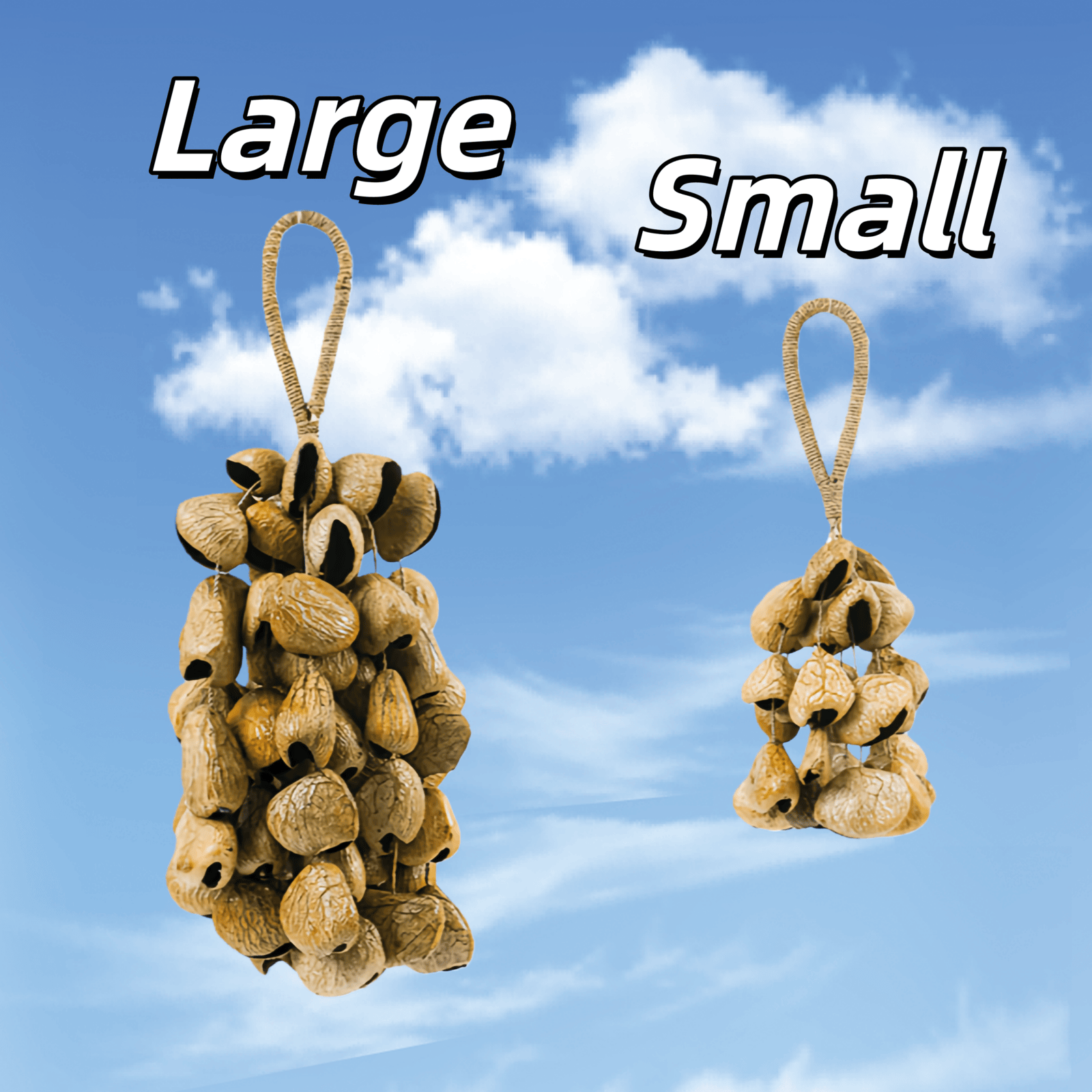 Seed Shaker | Handmade Panji White Fruit Seed Shell Hand Bell – Natural Rainforest Sound Decor