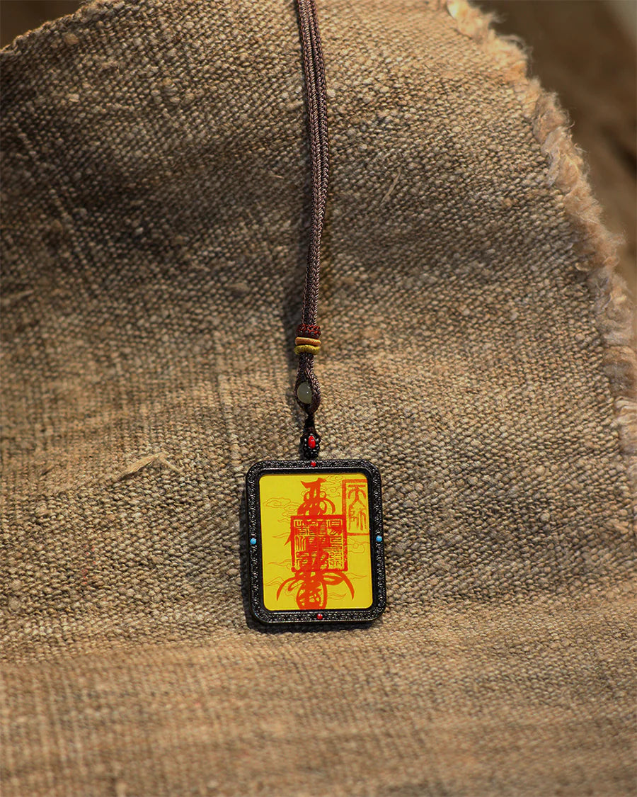 Celestial Radiance Ghau Pendant | Peace Talisman