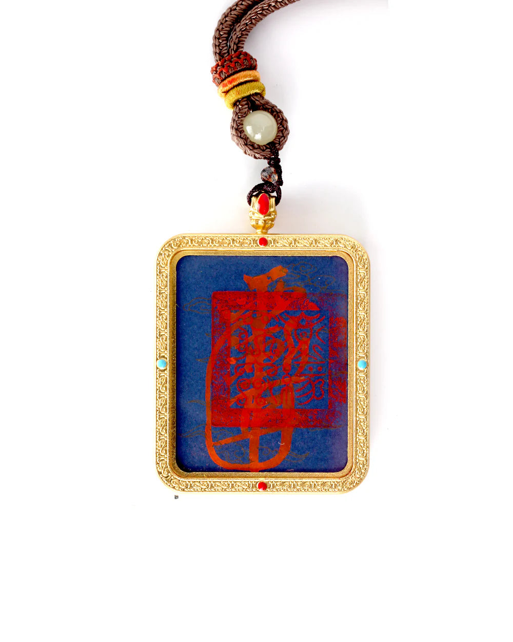 Celestial Shadow Ghau Pendant | Protection Talisman