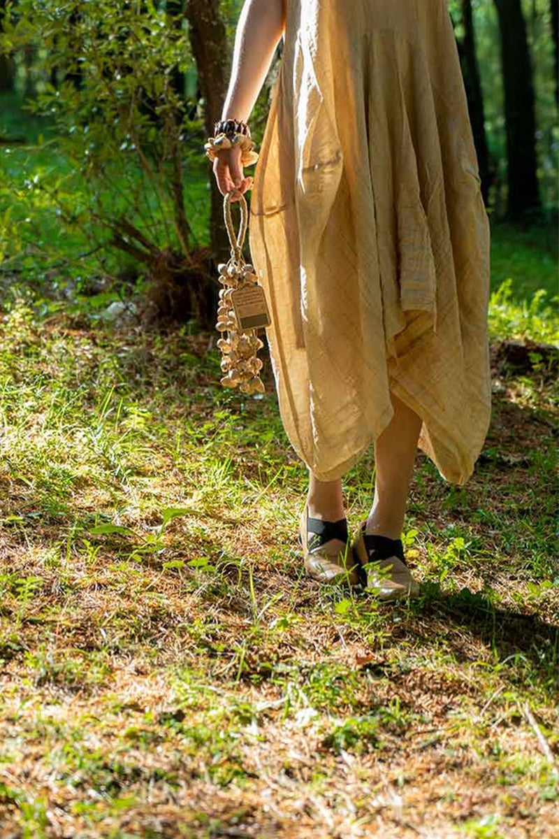 Seed Shaker | Handmade Chacha Oleander Seed Rope Hand Bell – Natural Rainforest Sound Decor