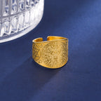 不锈钢复古戒指护身符 7 大天使印章保护梅塔特隆立方体莉莉丝符号秘密所罗门王