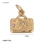 西部沙漠精神护身符 | 18K PVD镀金不锈钢饰品吊坠 | 防水耐用