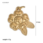 西部沙漠精神护身符 | 18K PVD镀金不锈钢饰品吊坠 | 防水耐用