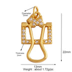 和平标志羽毛护身符女巫宗教魅力吊坠，妈妈爱心巫术锆石项链珠宝发现L61