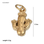 西部沙漠精神护身符 | 18K PVD镀金不锈钢饰品吊坠 | 防水耐用