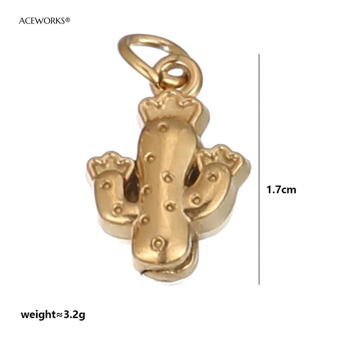 西部沙漠精神护身符 | 18K PVD镀金不锈钢饰品吊坠 | 防水耐用