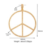 和平标志羽毛护身符女巫宗教魅力吊坠，妈妈爱心巫术锆石项链珠宝发现L61