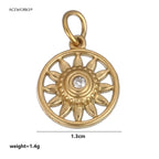 西部沙漠精神护身符 | 18K PVD镀金不锈钢饰品吊坠 | 防水耐用
