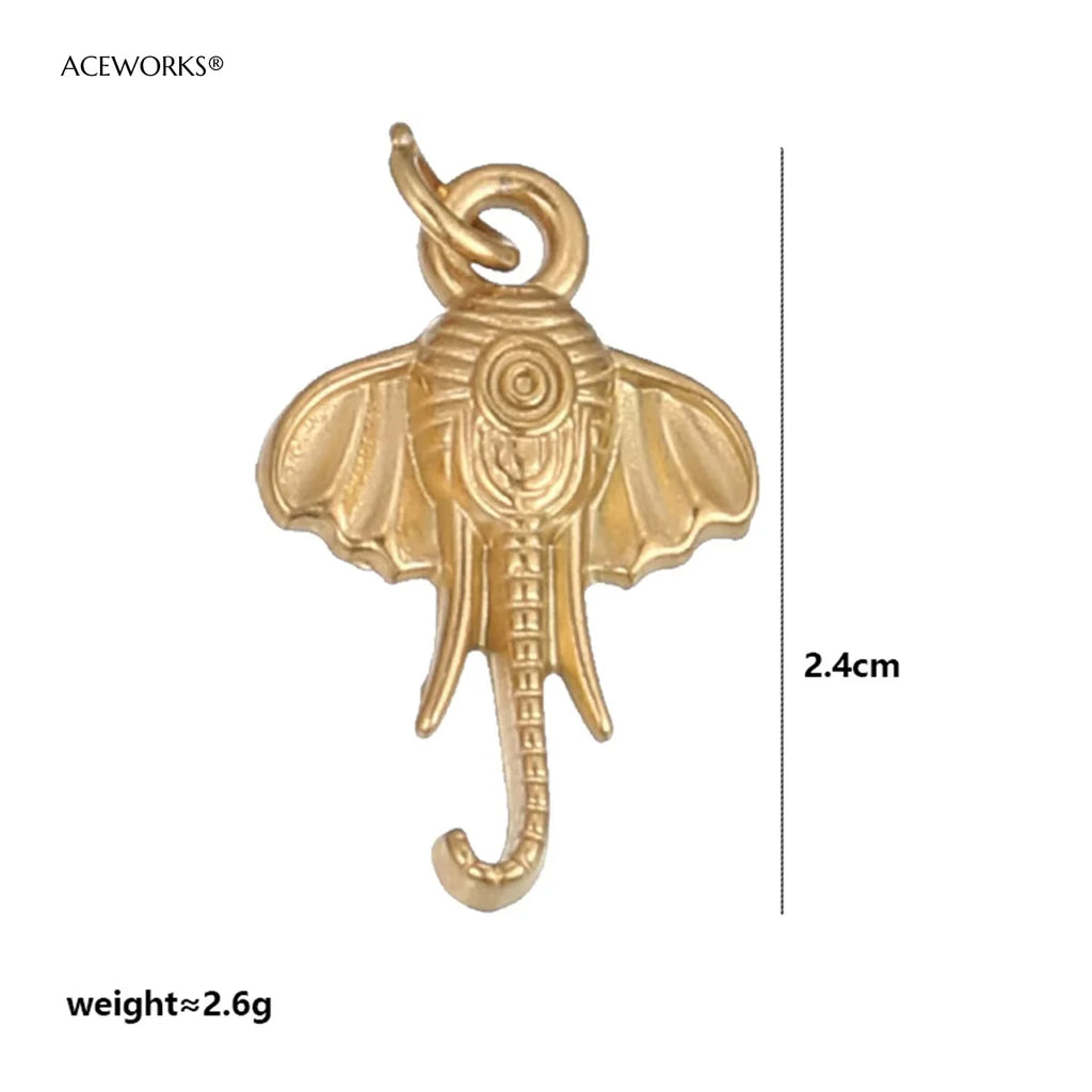 西部沙漠精神护身符 | 18K PVD镀金不锈钢饰品吊坠 | 防水耐用