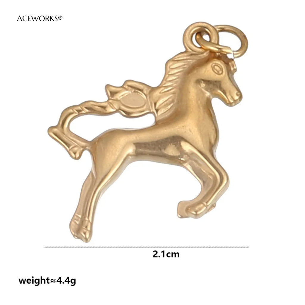 西部沙漠精神护身符 | 18K PVD镀金不锈钢饰品吊坠 | 防水耐用