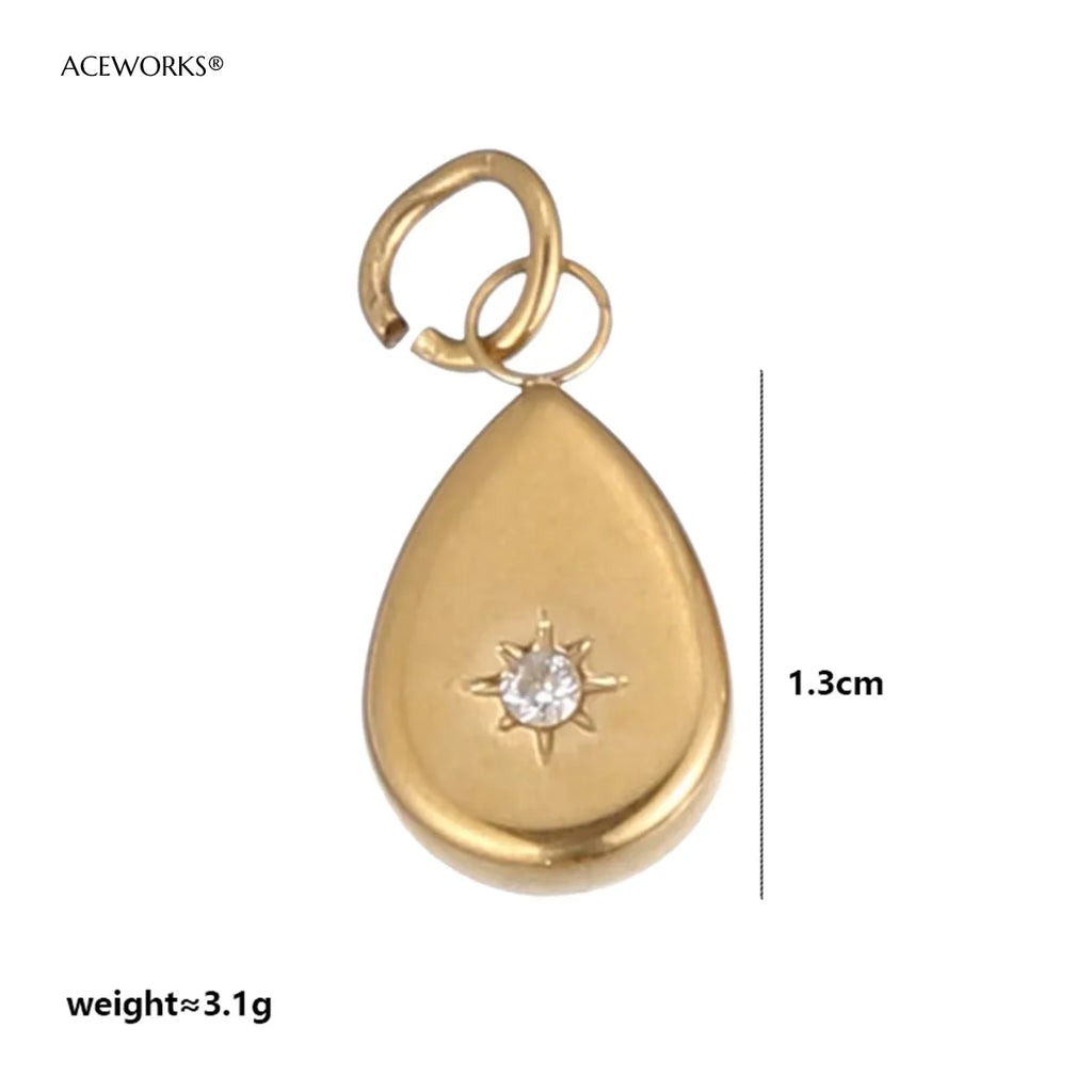 西部沙漠精神护身符 | 18K PVD镀金不锈钢饰品吊坠 | 防水耐用