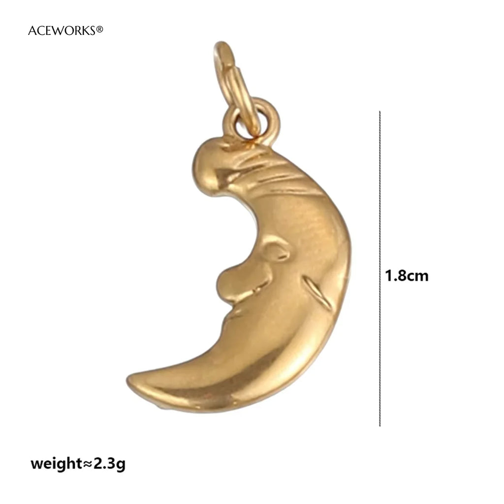 西部沙漠精神护身符 | 18K PVD镀金不锈钢饰品吊坠 | 防水耐用