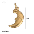 西部沙漠精神护身符 | 18K PVD镀金不锈钢饰品吊坠 | 防水耐用