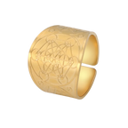 不锈钢复古戒指护身符 7 大天使印章保护梅塔特隆立方体莉莉丝符号秘密所罗门王