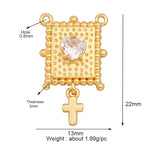 和平标志羽毛护身符女巫宗教魅力吊坠，妈妈爱心巫术锆石项链珠宝发现L61