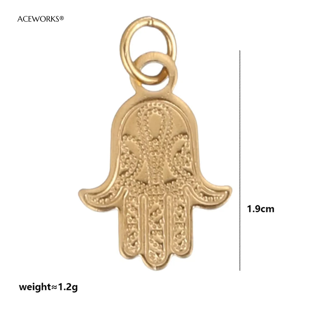 西部沙漠精神护身符 | 18K PVD镀金不锈钢饰品吊坠 | 防水耐用