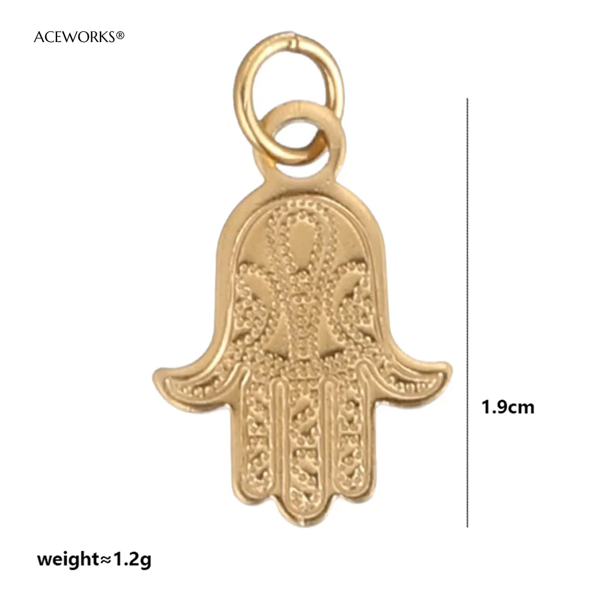 西部沙漠精神护身符 | 18K PVD镀金不锈钢饰品吊坠 | 防水耐用