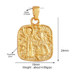 和平标志羽毛护身符女巫宗教魅力吊坠，妈妈爱心巫术锆石项链珠宝发现L61