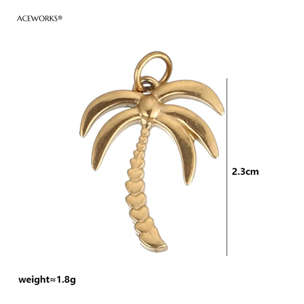 西部沙漠精神护身符 | 18K PVD镀金不锈钢饰品吊坠 | 防水耐用