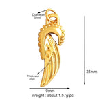 和平标志羽毛护身符女巫宗教魅力吊坠，妈妈爱心巫术锆石项链珠宝发现L61