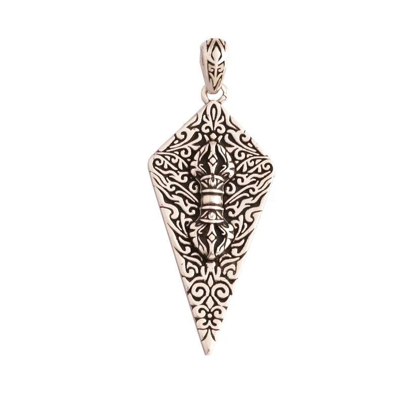 和平标志羽毛护身符女巫宗教魅力吊坠，妈妈爱心巫术锆石项链珠宝发现L61