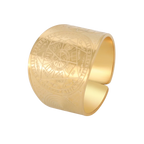 不锈钢复古戒指护身符 7 大天使印章保护梅塔特隆立方体莉莉丝符号秘密所罗门王