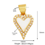 和平标志羽毛护身符女巫宗教魅力吊坠，妈妈爱心巫术锆石项链珠宝发现L61