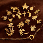 西部沙漠精神护身符 | 18K PVD镀金不锈钢饰品吊坠 | 防水耐用