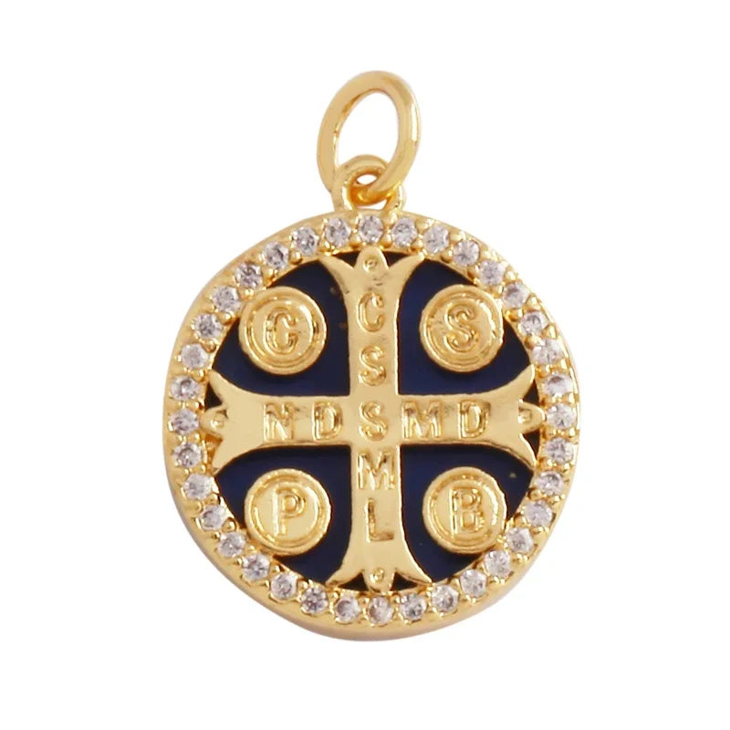 和平标志羽毛护身符女巫宗教魅力吊坠，妈妈爱心巫术锆石项链珠宝发现L61