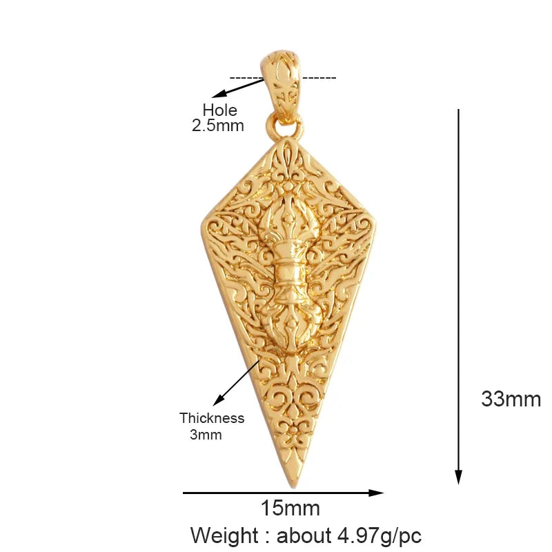和平标志羽毛护身符女巫宗教魅力吊坠，妈妈爱心巫术锆石项链珠宝发现L61