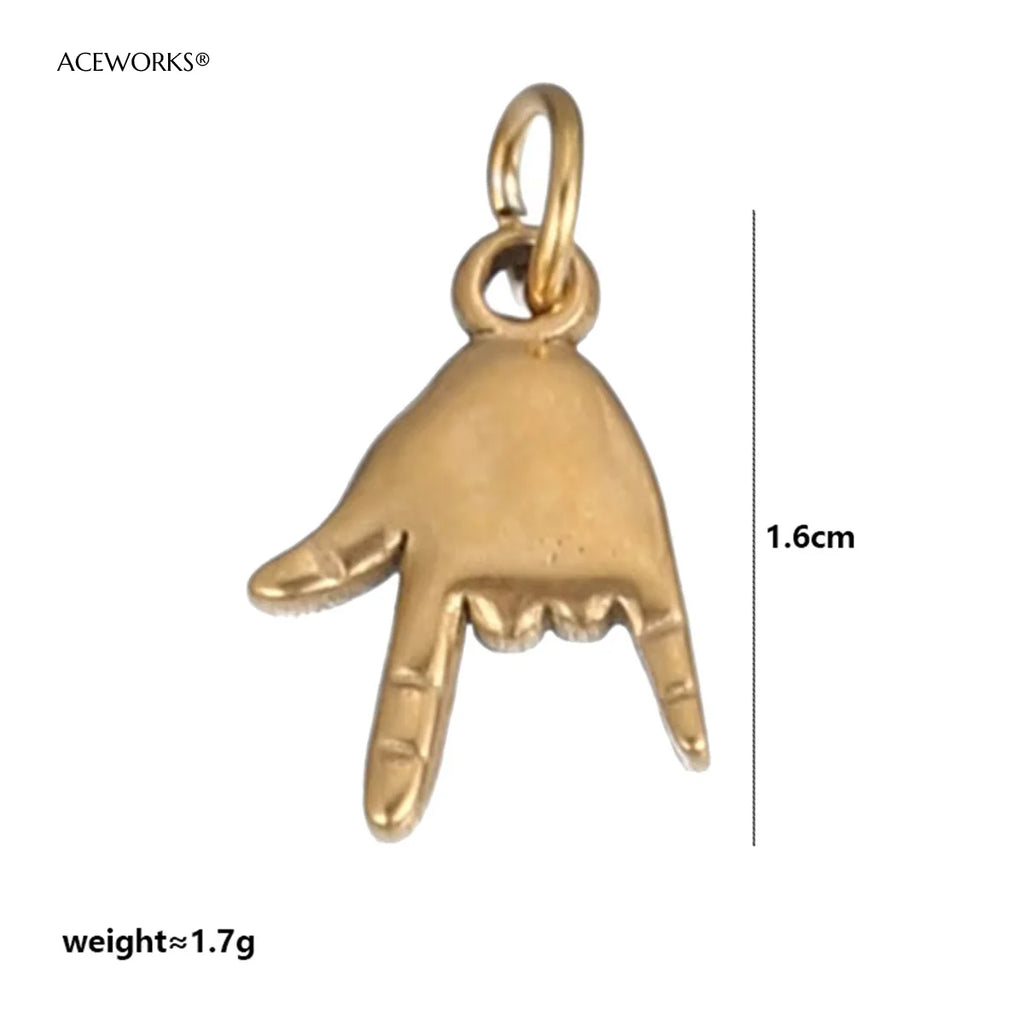 西部沙漠精神护身符 | 18K PVD镀金不锈钢饰品吊坠 | 防水耐用